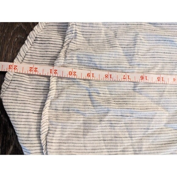 Mod Ref Blue & White Stripe Buttons Tunic shirt Top Size Small Petite Cotton N33 - Picture 8 of 8